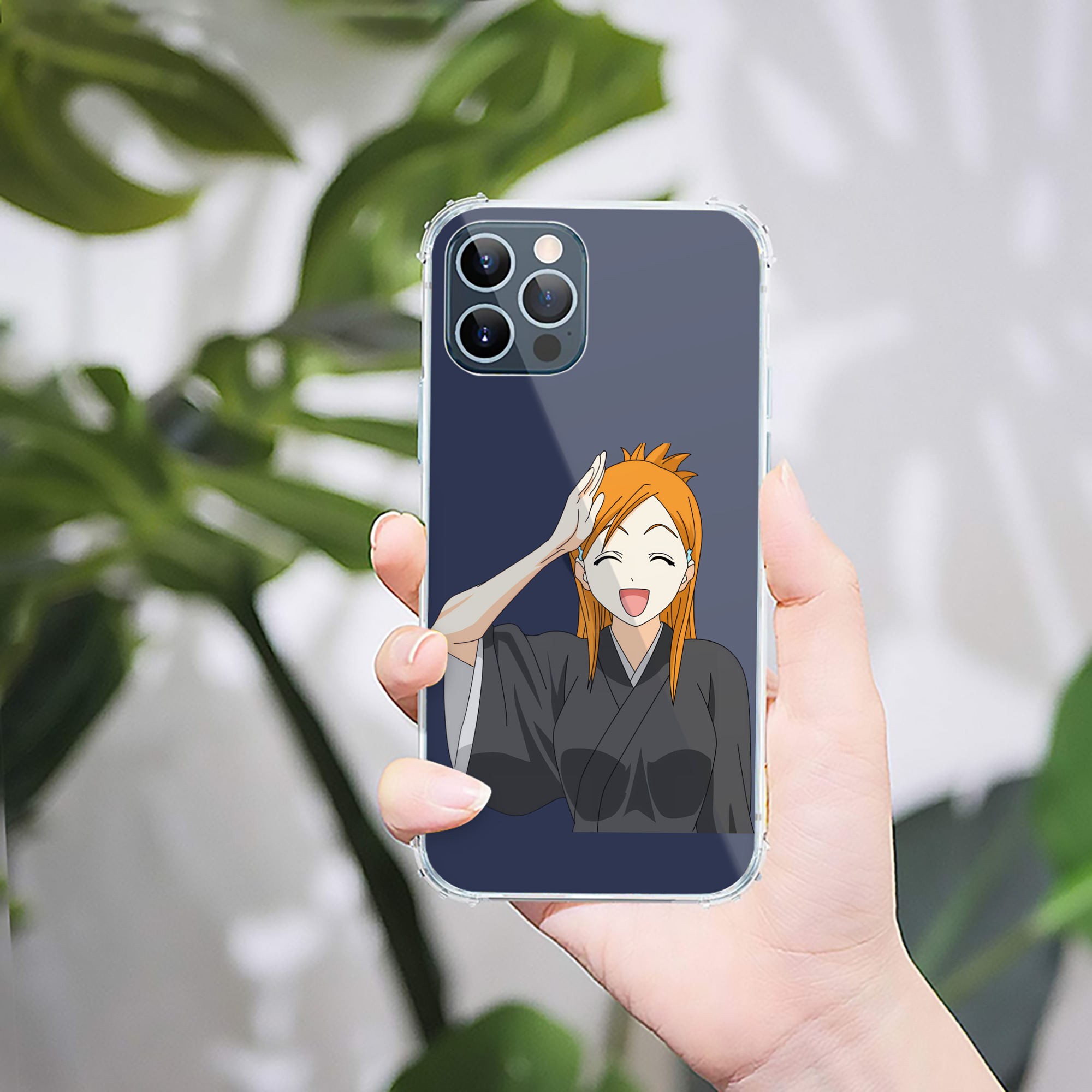 （画像用） ブリーチ 井上織姫（いのうえおりひめ） BLEACH Inoue Orihime 【iPhone 12シリーズ対応】透明スマホケース（クリアソフトケース）